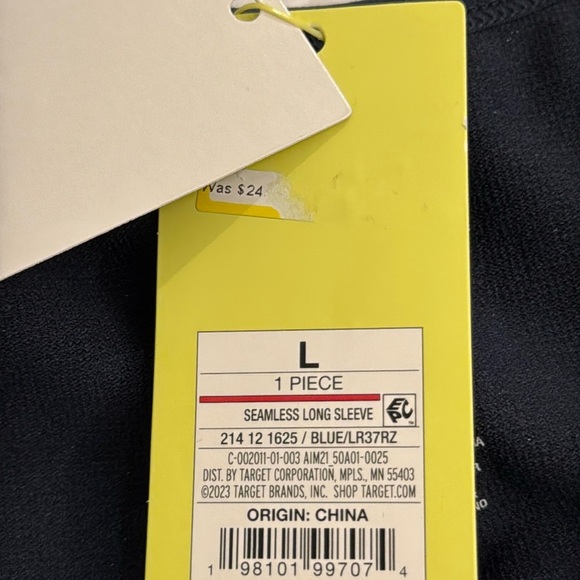 All in Motion Black Tank Top Blue Gray Cropped Top Large - Picture 3 of 8